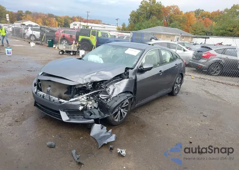 2018 Honda Civic Ex-T from USA, damaged, VIN JHMFC1F32JX009864